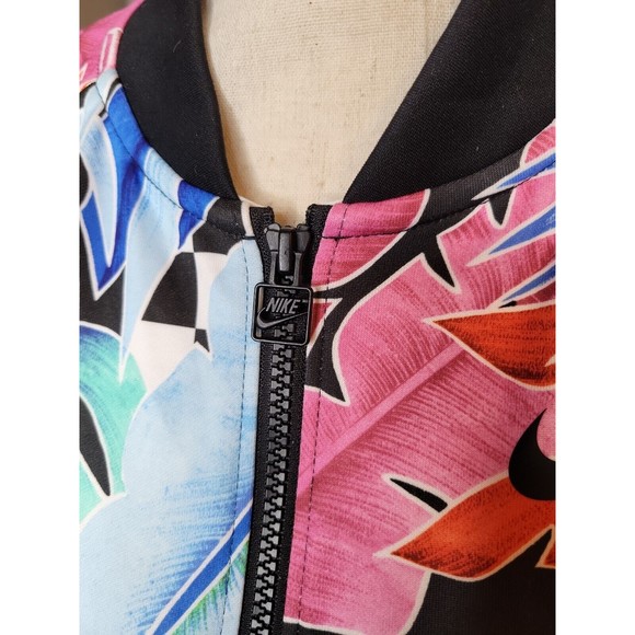 Nike Jacket Women's Medium Full Zip Floral Colorful Activewear AR2220-010 EUC! - Picture 3 of 15